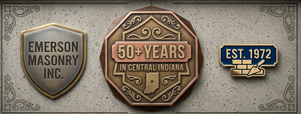 Over 50 years of professional masonry service in Central Indiana by Emerson Masonry Inc.
